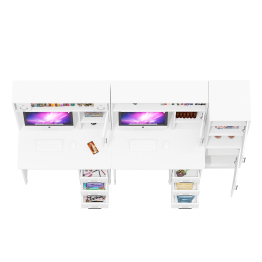 Стенка из компьютерных столов для двоих человек СК-9