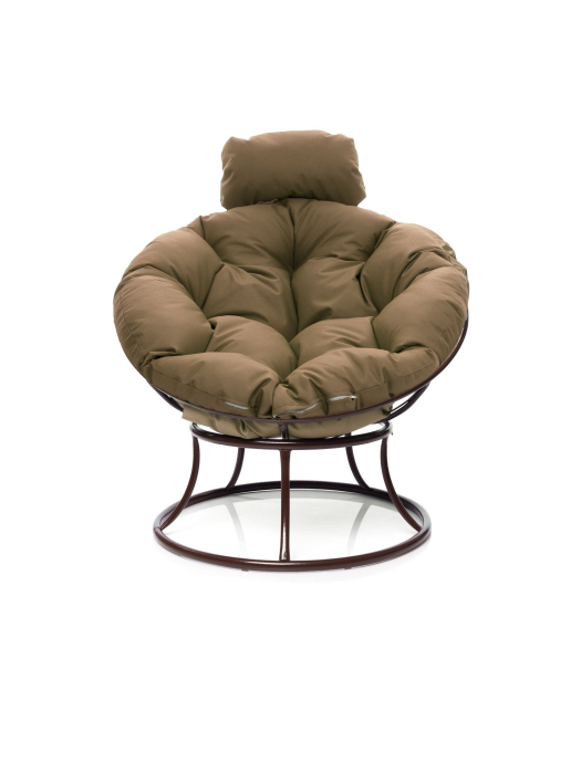 Кресла, Кресло ПАПАСАН мини без ротанга коричневое