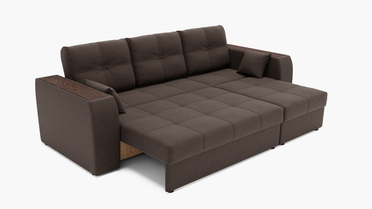 Диваны угловые в гостиную, Угловой диван Сенатор-2 ППУ, велюр