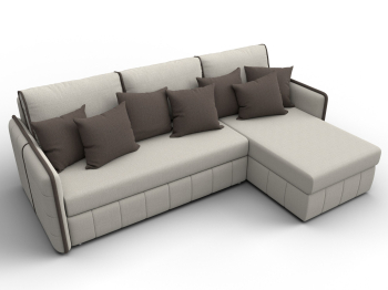 Диван угловой Лига-078 угол универсальный, рогожка Амур