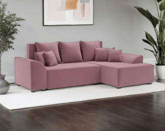 Диван Каскад Правый угол (Велюр)