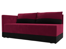 Кушетка диван, Кушетка Никас левая, микровельвет