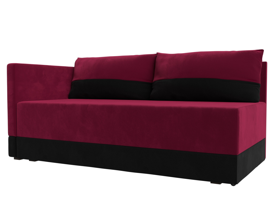 Кушетка диван, Кушетка Никас левая, микровельвет