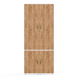 Два пенала Лидер-8 с выдвижной штангой для верхней одежды и полкой