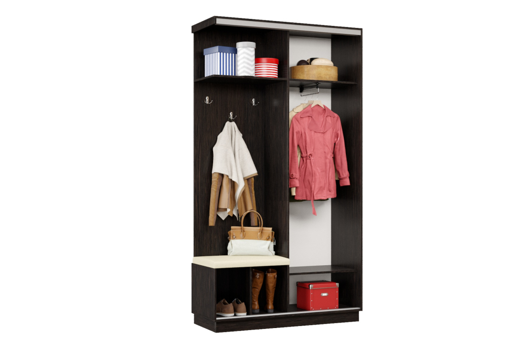 Прихожие, Прихожая Премьер 01 Лайт 11 Левая Мягкая