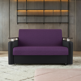 Диван-кровать Шарм 140, рогожка/экокожа