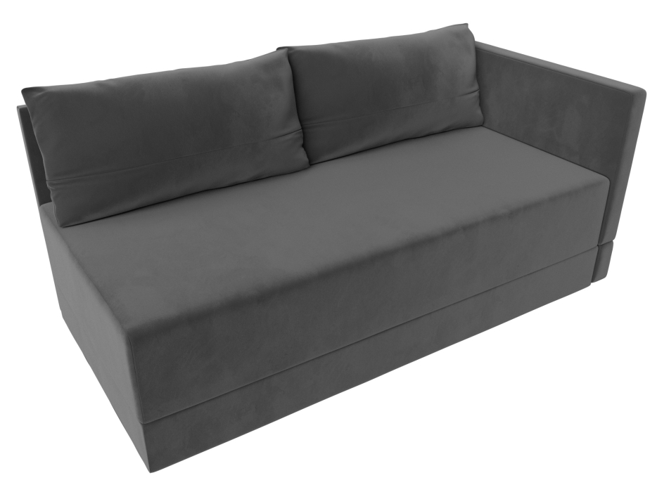 Кушетка диван, Кушетка Никас правая, велюр