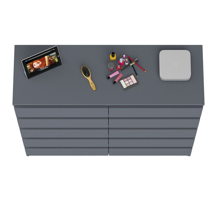 Комоды, Комод высокий на десять выдвижных ящиков Мори МК1200.10