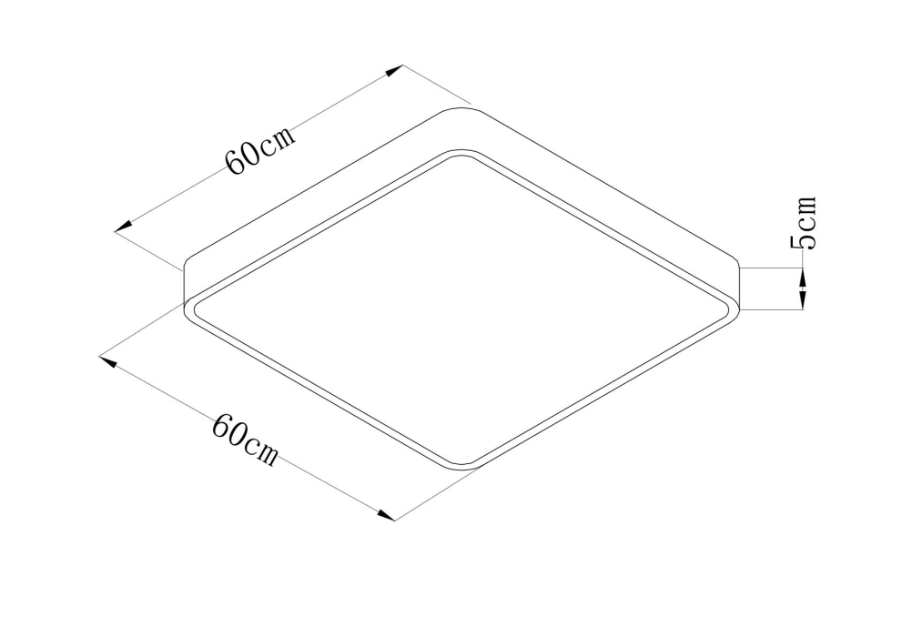 Люстра потолочная, Потолочный светильник SCENA 60см