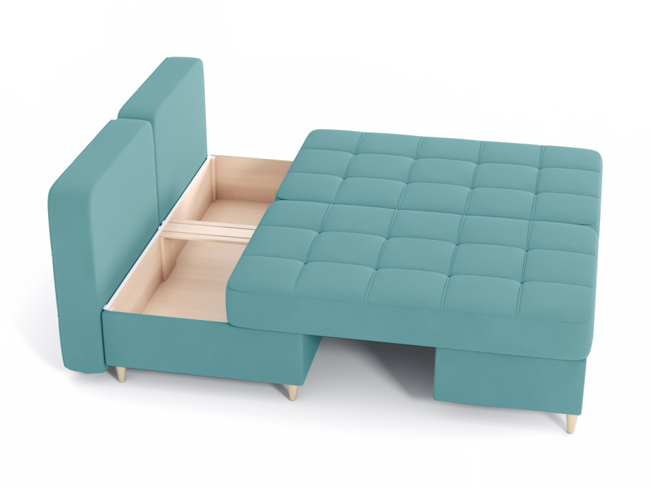 Диваны угловые в гостиную, Диван-кровать угловой Оливер 2 еврокнижка-трансформер, велюр