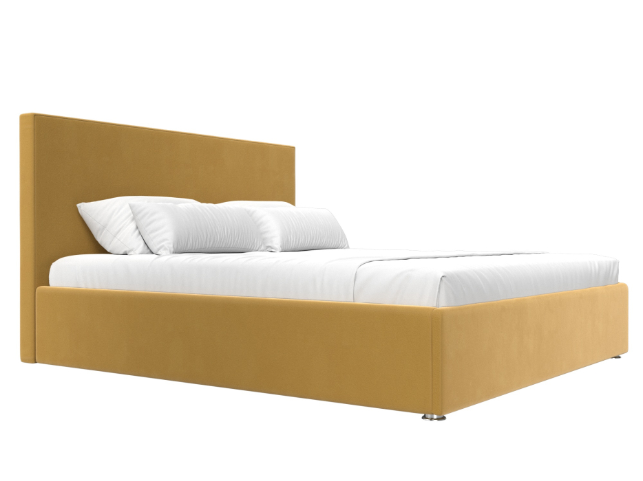 Мягкая кровать, Интерьерная кровать Кариба 200, микровельвет