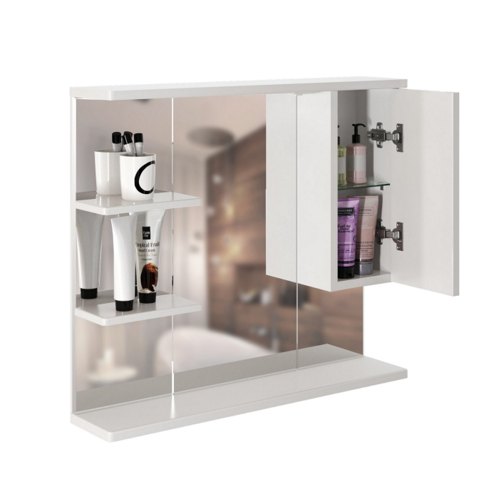 Стеллажи и полки, Шкаф навесной ЭТЬЕН-80 правый с подсветкой (ПВХ)