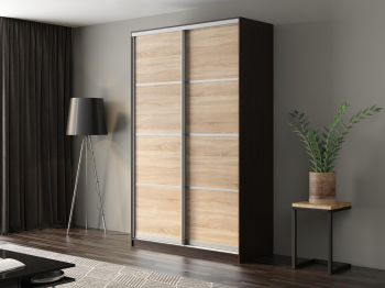 Шкаф-купе Айсберг 140 ВЕНГЕ (сонома/глухой)