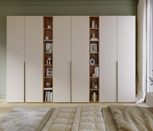 Шкаф 6-ти дверный со стеллажами Лаура Компл 2, 3520