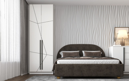 Шкаф для одежды 67.14 Брандо (2-х дв.) МДФ Геометрия