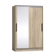 Шкафы-купе 2-х дверные, Шкаф-купе 2-дв  Strike 1350 зеркало/лдсп  (в2105*ш1350*г595)