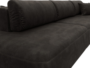 Диван прямой Лига-036 НПБ Модерн Лонг подлокотник справа, велюр BRUT