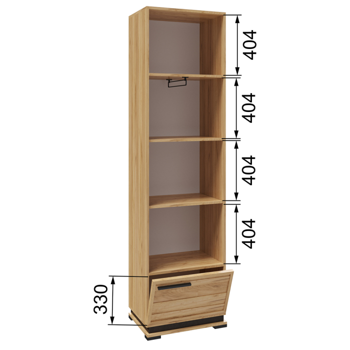 Шкафы одностворчатые, Шкаф-пенал Модена МШ-31