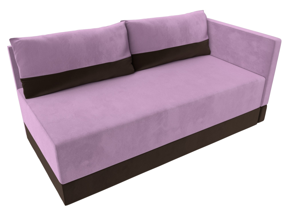 Кушетка диван, Кушетка Никас правая, микровельвет