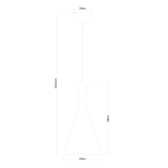 Светильник подвесной, Подвесной светильник CAPPELLO 19см