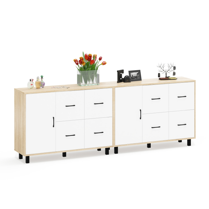 ТВ-тумбы, Два комода РВК 125-1204 с дверкой и 4-мя ящиками