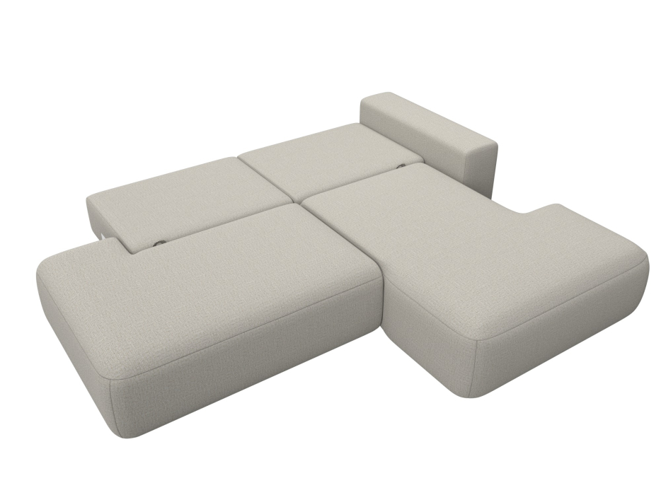 Диваны угловые в гостиную, Диван угловой Лига-036 НПБ Модерн правый угол, рогожка Амур