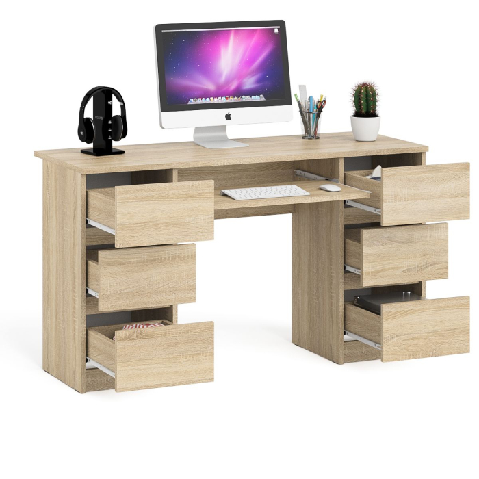 Детские столы, Компьютерный стол с двумя тумбами Мори МС-2