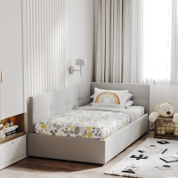 Кровати с мягким изголовьем, Кровать односпальная Меркурий-1 90х200