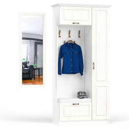 Прихожая с зеркалом и карнизом Ливерпуль