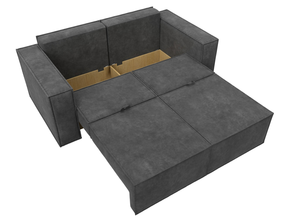 Диваны кровати со спальным местом, Диван прямой Куба мини, велюр BRUT