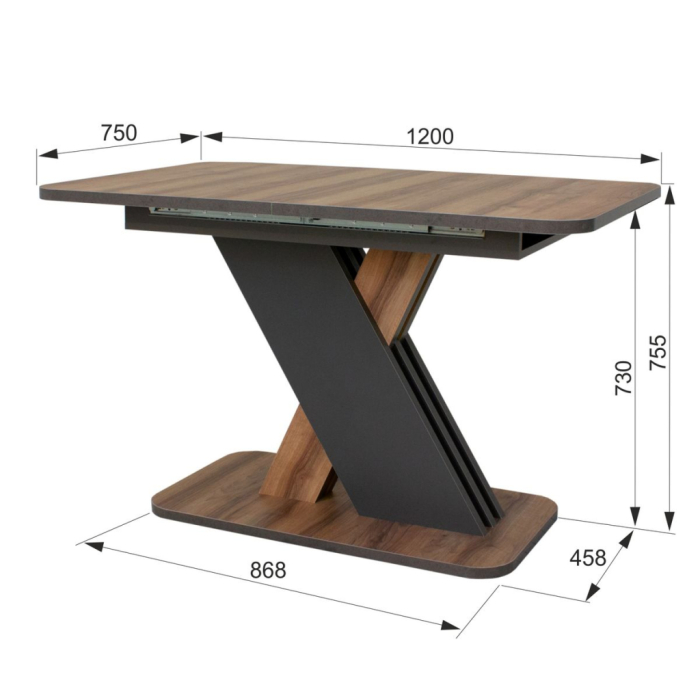 Обеденные столы, Стол обеденный раздвижной Радость