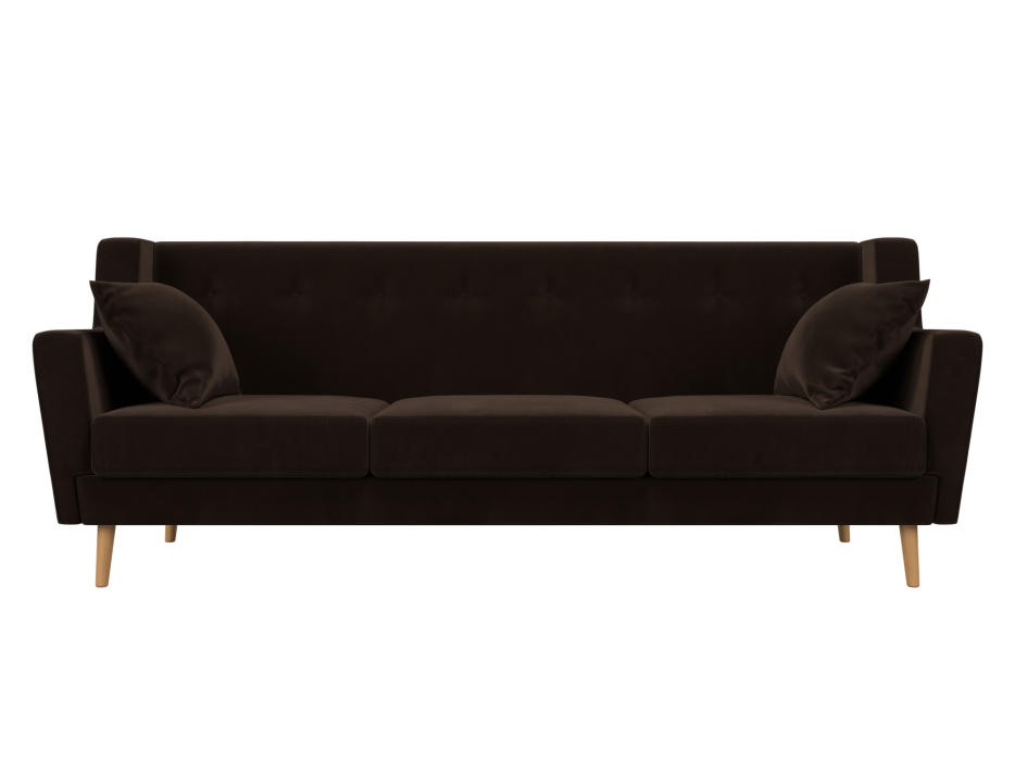 Диваны прямые кухонные, Прямой диван Брайтон 3, микровельвет