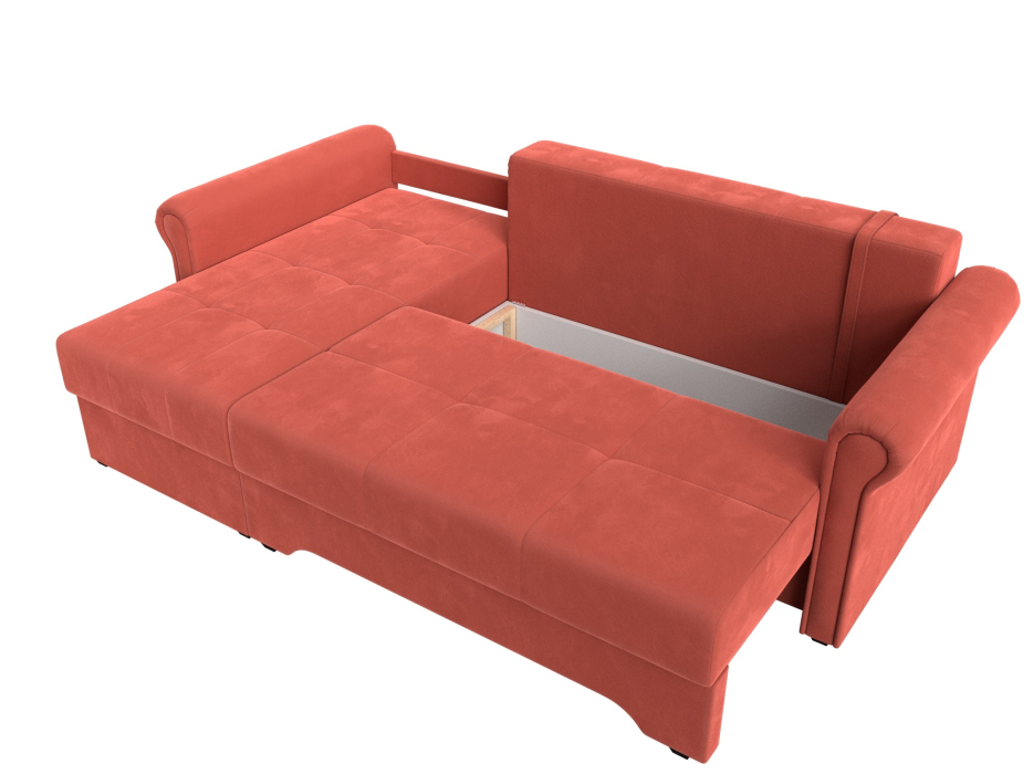 Диваны угловые в гостиную, Угловой диван Леон левый угол, микровельвет