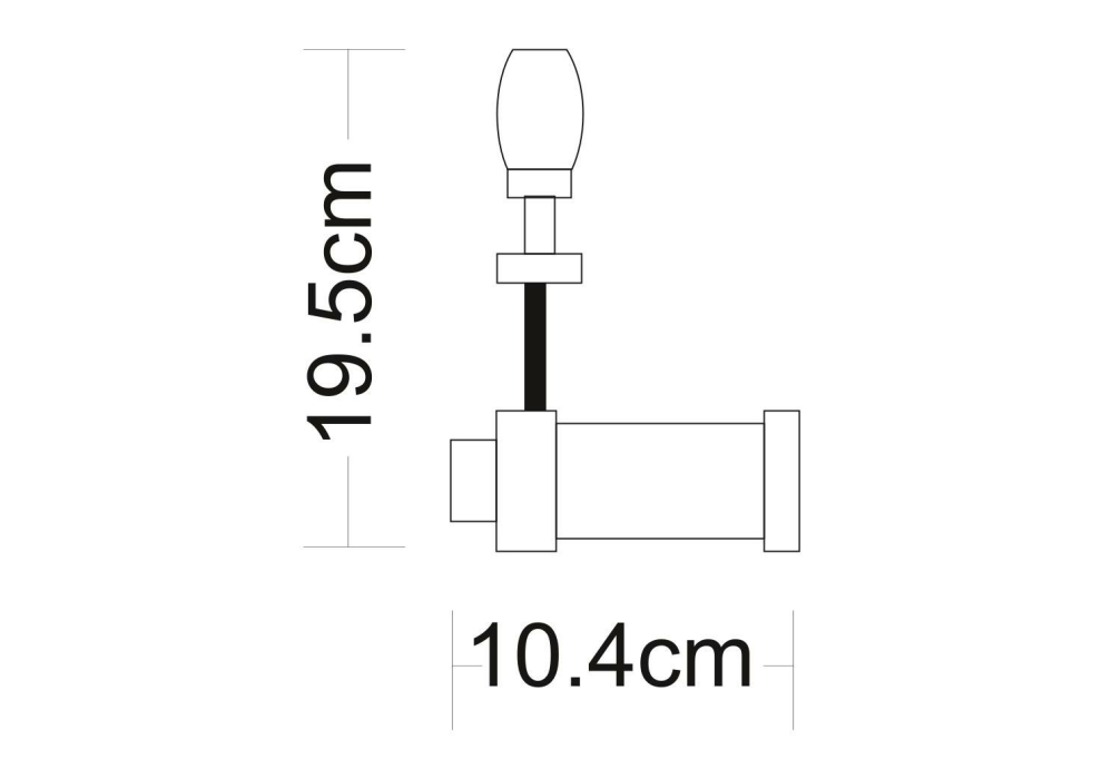 Светильник подвесной, Трековый светильник RAIL HEADS 11см черный