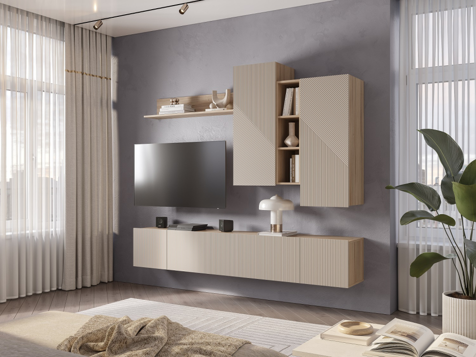 Стенки для гостиной, Гостиная Эмилия. Комплект 1