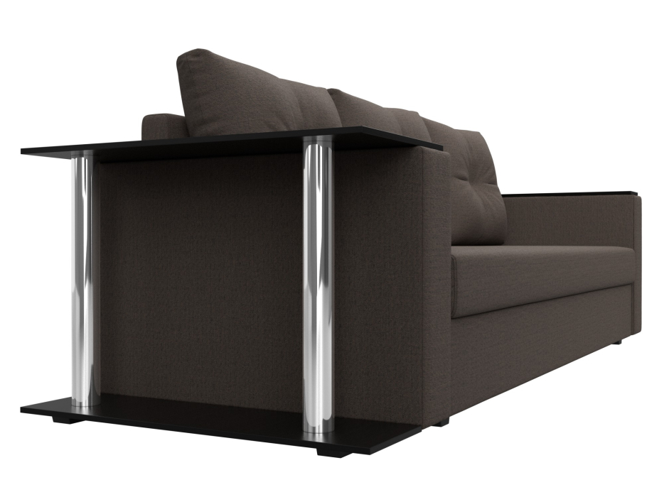 Диваны еврокнижки, Диван прямой Атланта со столом слева, рогожка Амур