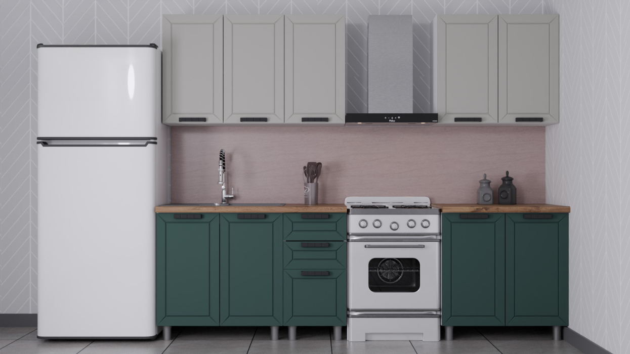 Кухонные гарнитуры, ГК Аленушка 2 м Лилия (без столешницы)