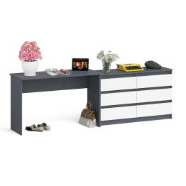 Стол письменный МСП-1200 с широким комодом 1200-6 Мори