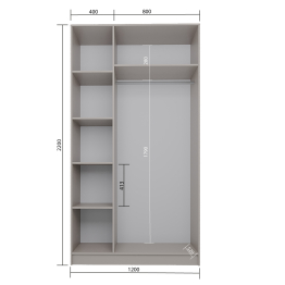 Шкаф Голд Бостон 1200