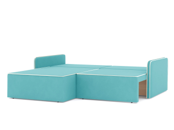 Диван-кровать угловой еврокнижка Блюм, велюр