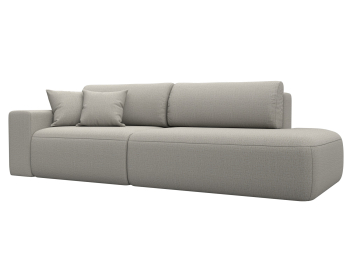 Диван прямой Лига-036 НПБ Модерн подлокотник слева, рогожка Амур