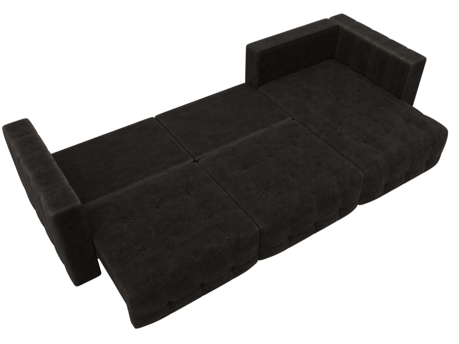 Дизайнерские диваны для гостиной, Диван угловой Лига-052 НПБ Лонг угол универсальный, велюр BRUT