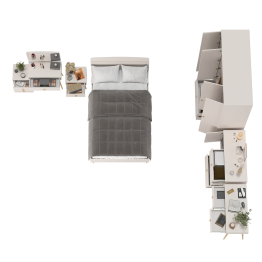 Спальный гарнитур из ДСП Афина кровать 1200