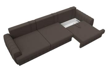 Диван прямой Лига-057 НПБ Лонг, рогожка Амур