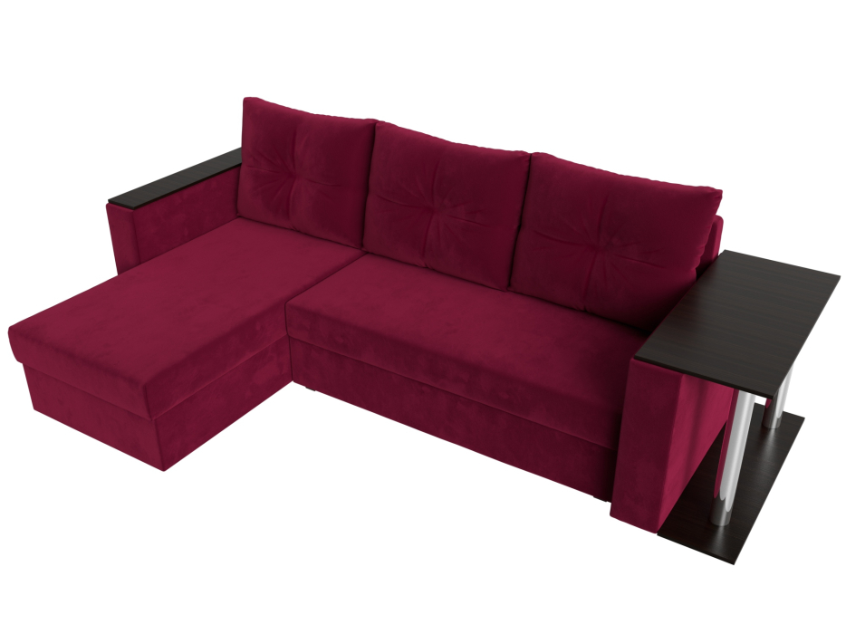 Диваны угловые в гостиную, Угловой диван Атланта левый угол, микровельвет