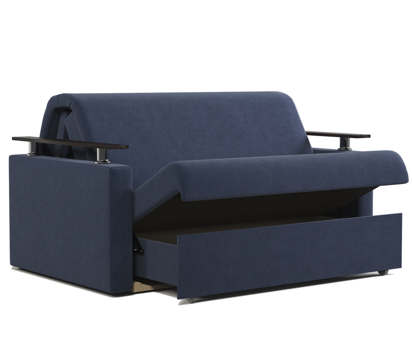 Диваны с ящиком для белья, Диван-кровать Шарм 120, Велюр