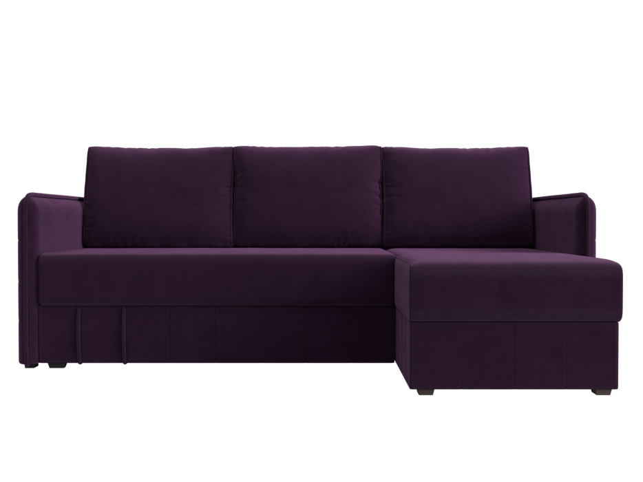 Диваны угловые в гостиную, Диван угловой Слим универсальный угол, велюр