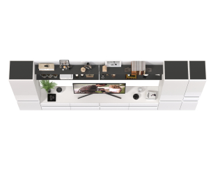 Стенка для гостиной модульная Сидней комплектация № 117