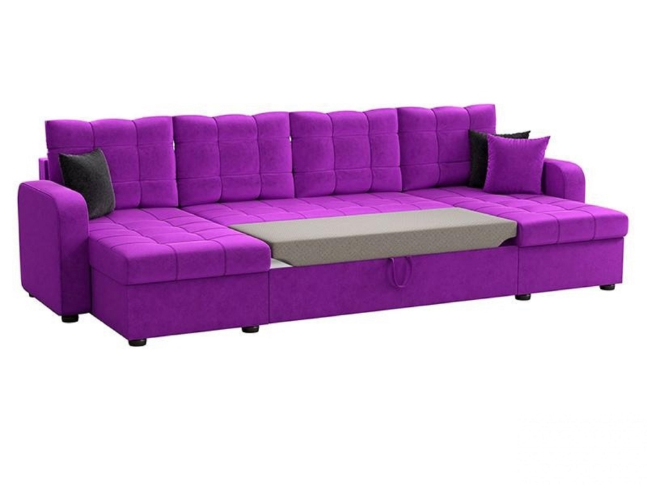 Диваны угловые в гостиную, Диван П-образный дельфин Ливерпуль , велюр