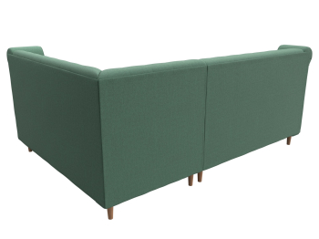 Диван кухонный угловой Бронкс правый угол, рогожка Амур